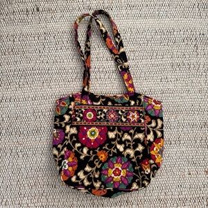 Vera Bradley Suzani quilted holiday tote bag